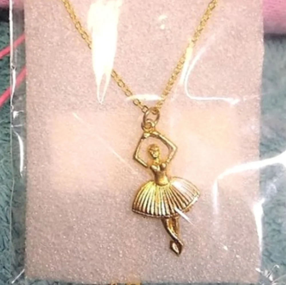Ballet Shoes Earrings Ballerina Pendant Necklace Choice